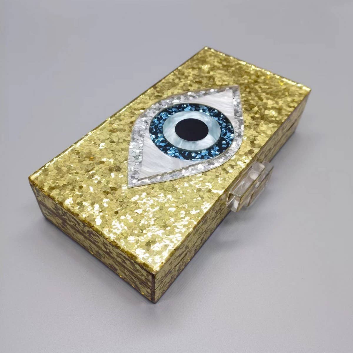 New Acrylic Eye Clutch Wedding Evening Chain Bag_Cwab5898