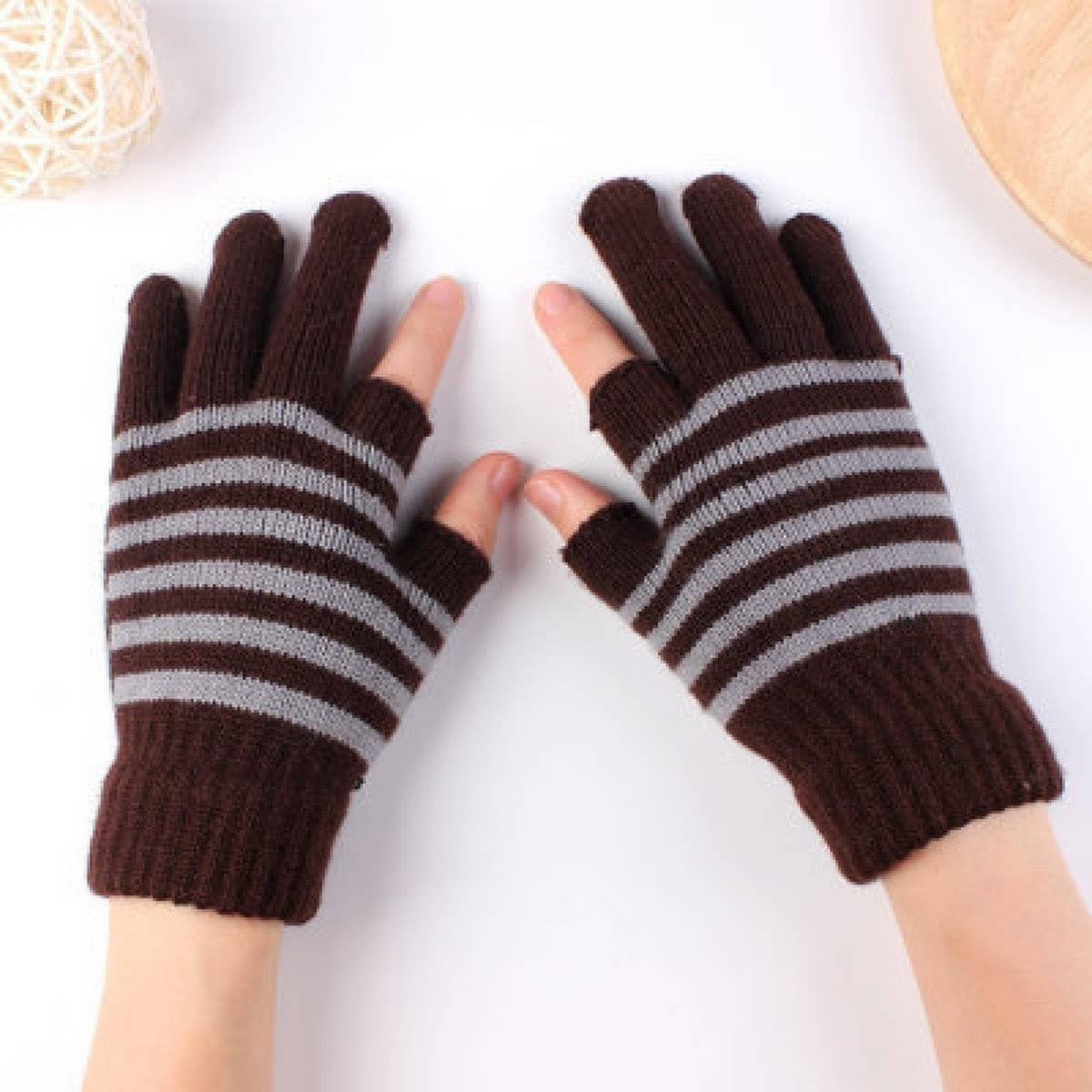 Winter Velvet Warm Knitted Touch Screen Gloves_Cwag0195