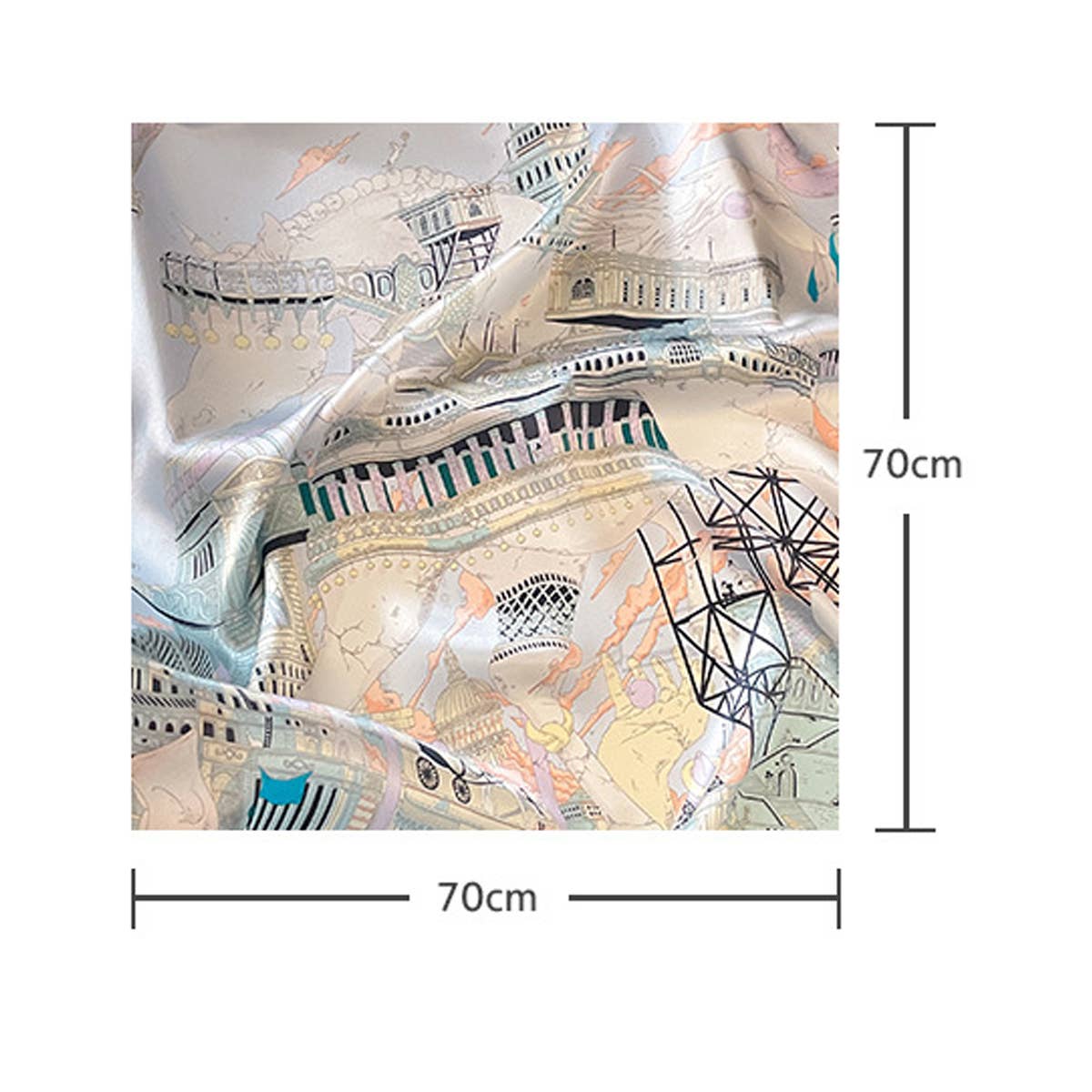 SQUARE SCARF CHIC STREET STYLE NECK HAIR WRAP_CWASC0619