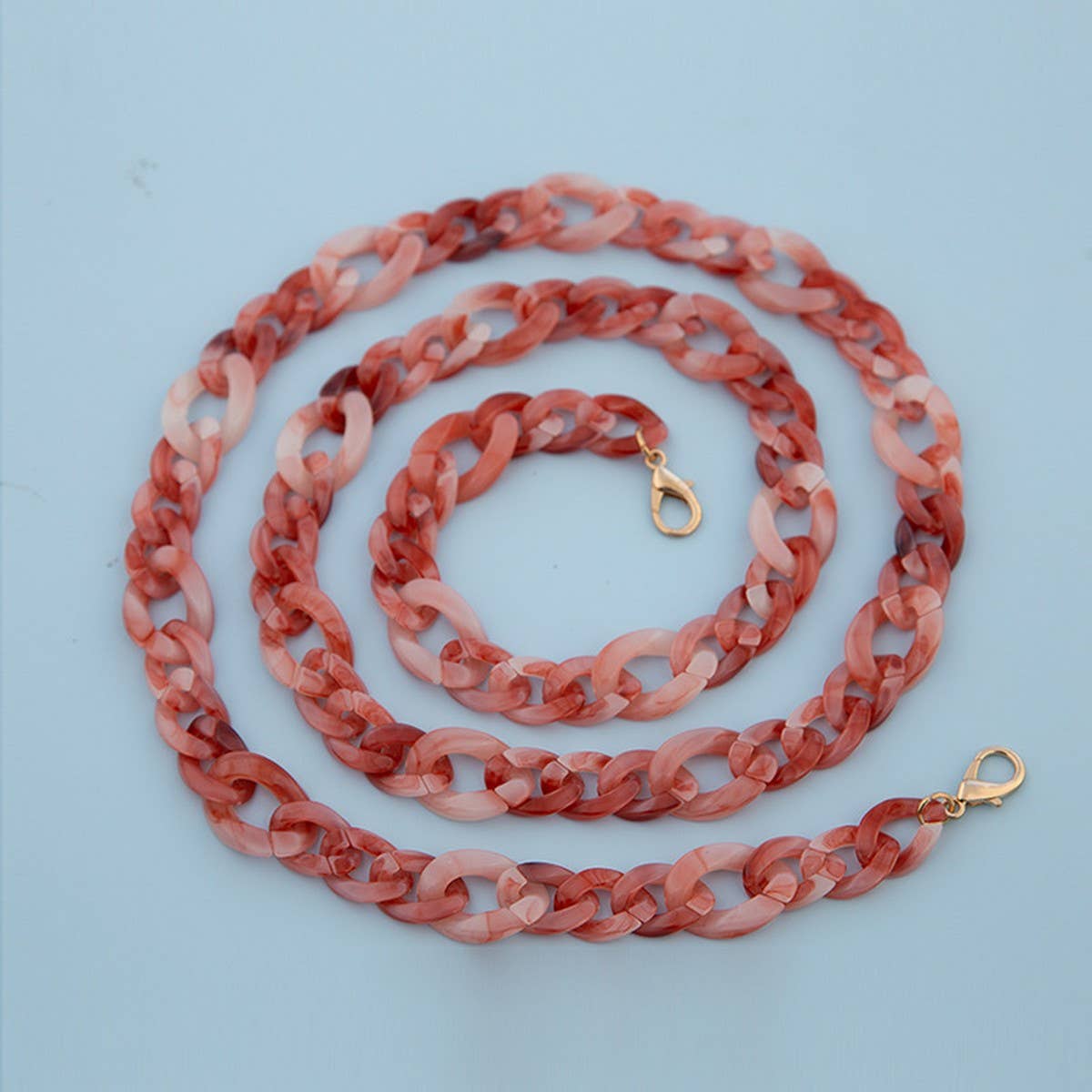 47IN ACRYLIC CROSSBODY CHAIN PHONE BAG STRAP_CWMM5102