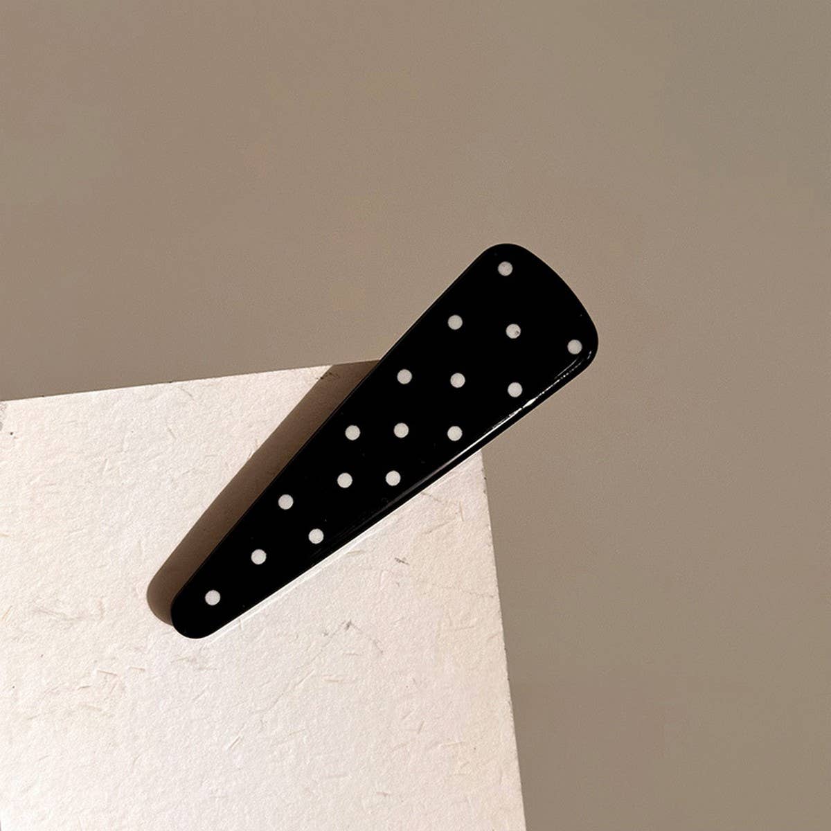 Polkadot Triangle Bangclip Women Duckbillbarrette_Cwaha07786
