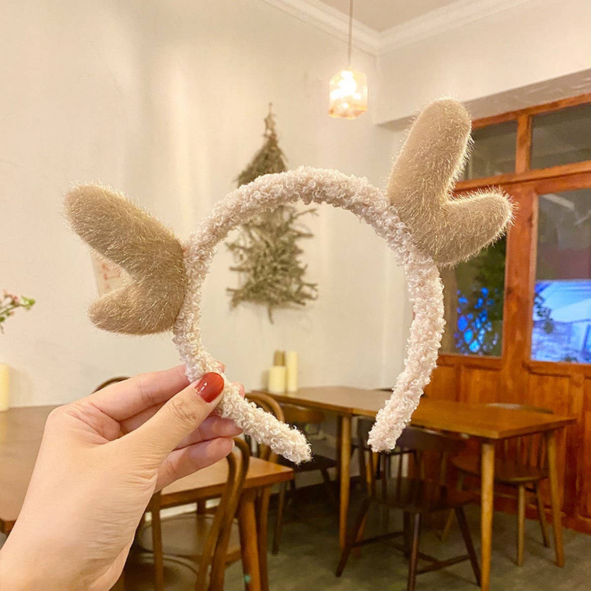 CHRISTMAS CUTE DEERANTLER HEADBAND HAIRACCESSORIES_CWAHA3413