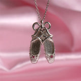 NEW CREATIVE BALLET SHOES PENDANT NECKLACE_CWMM3889