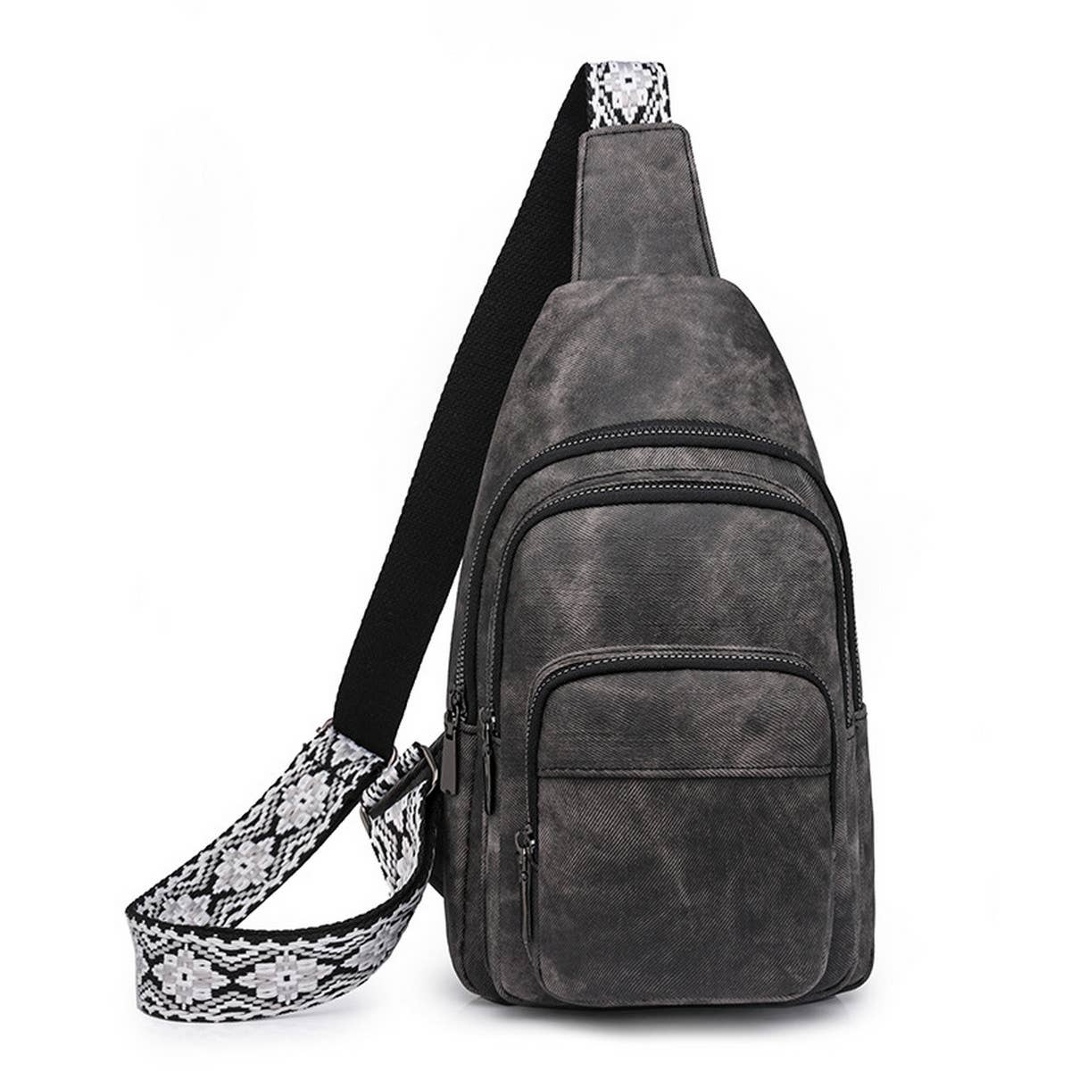 2024 NEW SIMPLE PU WAIST BAG MESSENGER BAG_CWAB2711