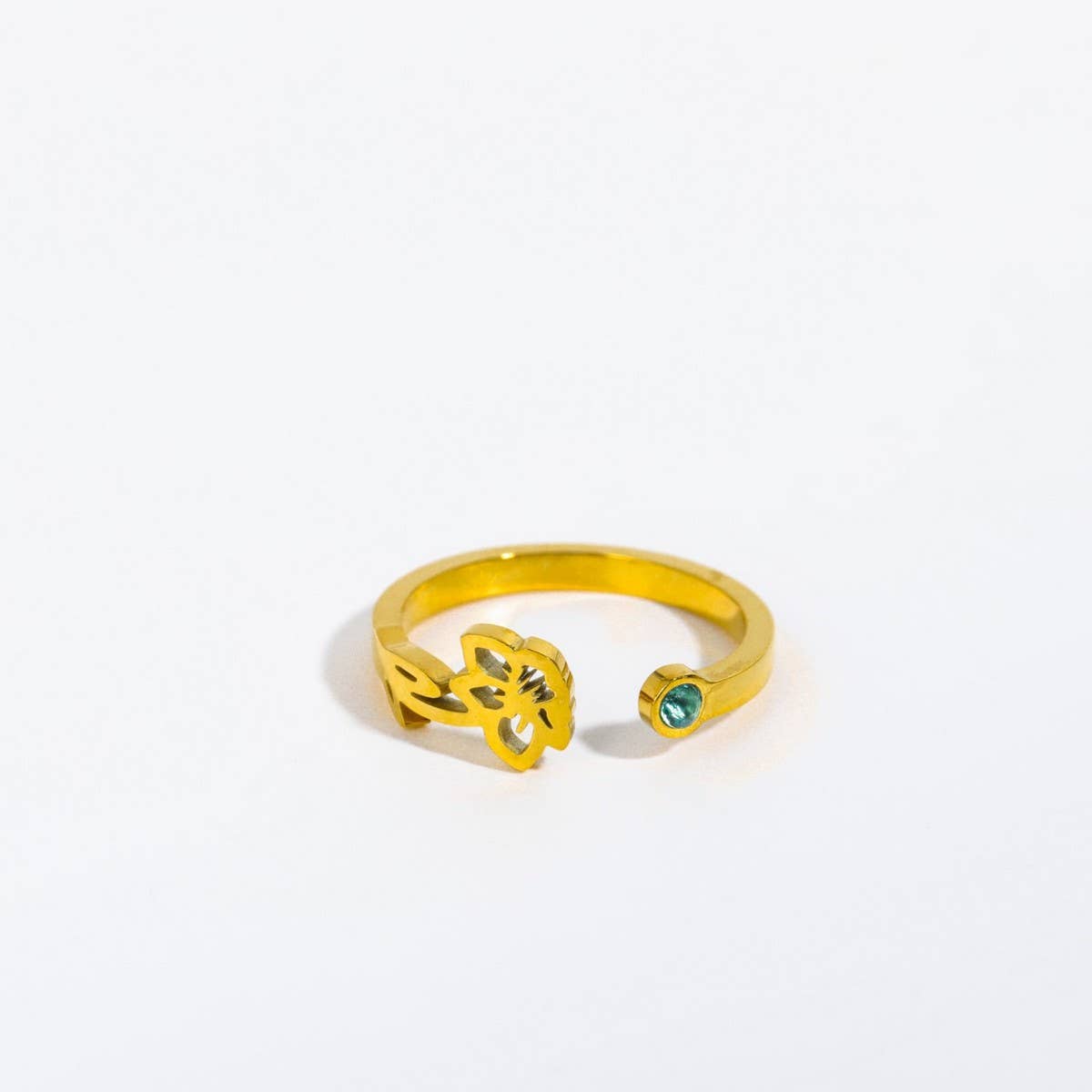 DECEMBER COLORED ZIRCONIA OPEN RING_CWMM5739