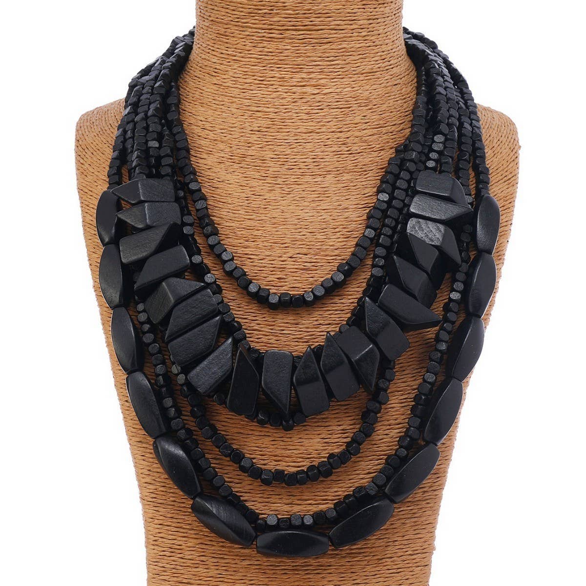 BOHEMIAN RICE BEADS COLORFUL ETHNIC NECKLACE_CWMM4389