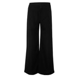 Solid Color High-Waisted Casual Fashion Slacks