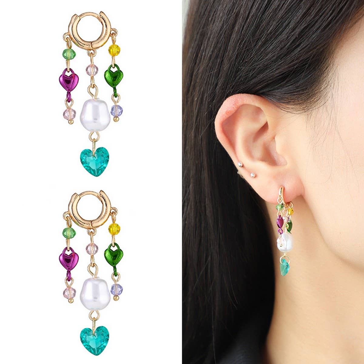 FASHIONABLE TASSEL EARRINGS AND STACKING BRACELETS_CWAJE2932
