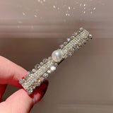 BANGS WITH DIAMOND PEARL HAIRPIN BOW HAIRPIN_CWAHA4740