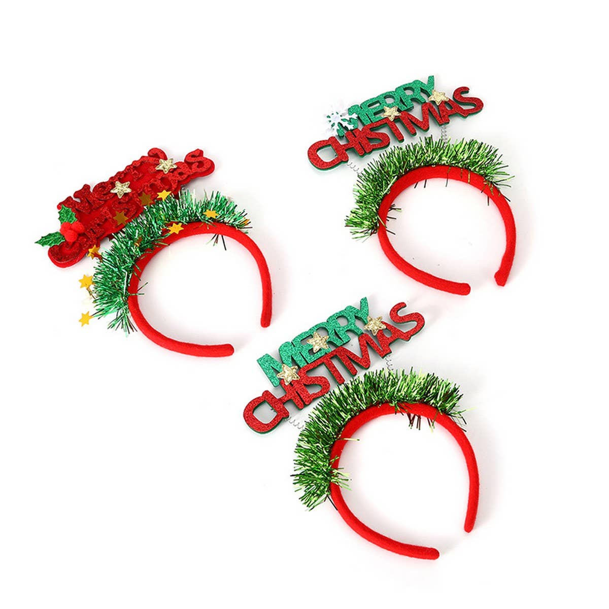 CHRISTMAS SEQUINED ENGLISH CHILDRENS HEADBAND_CWAHA2734