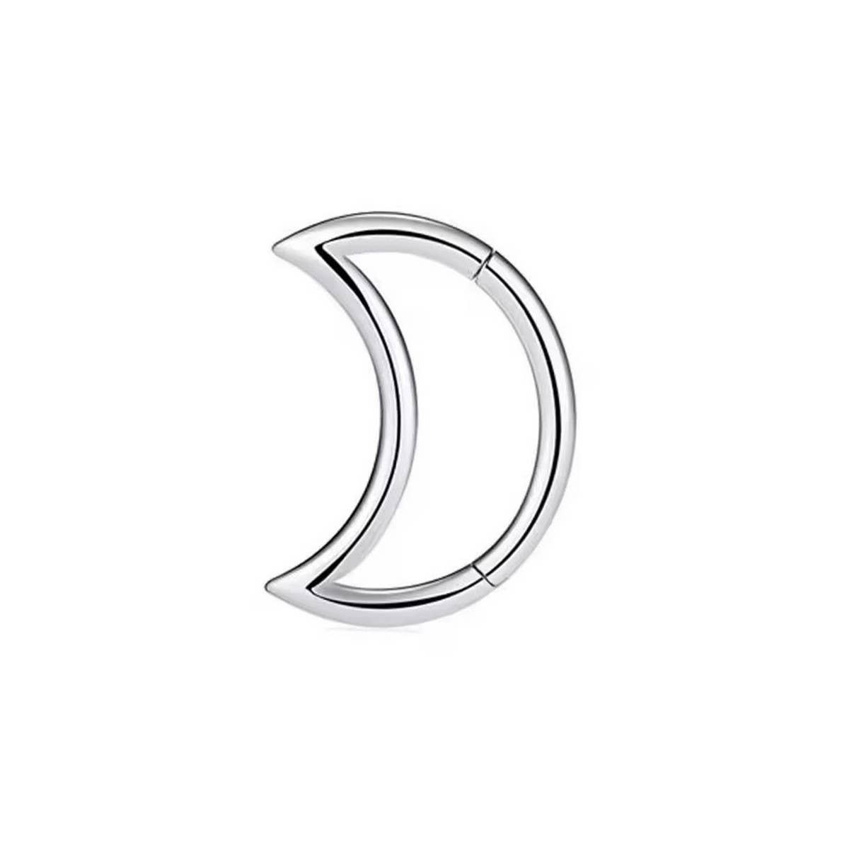 Titanium Seamless Spike Nose Ring Piercing_Cwmm9514