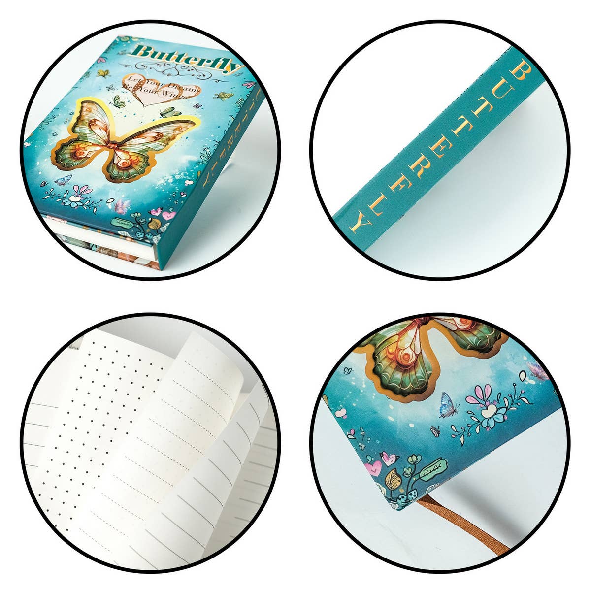 SUN BUTTERFLY SERIES PORTABLE TRIFOLD NOTEBOOK_CWMM1841