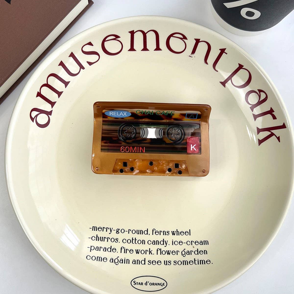 MUSIC NOTE HAIR CLAW ACETATE PIANO SAX DESIGN_CWAHA5754