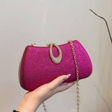 SHOULDER EVENING BAG CHAIN SQUARE BAG CLUTCH BAG_CWAB3253