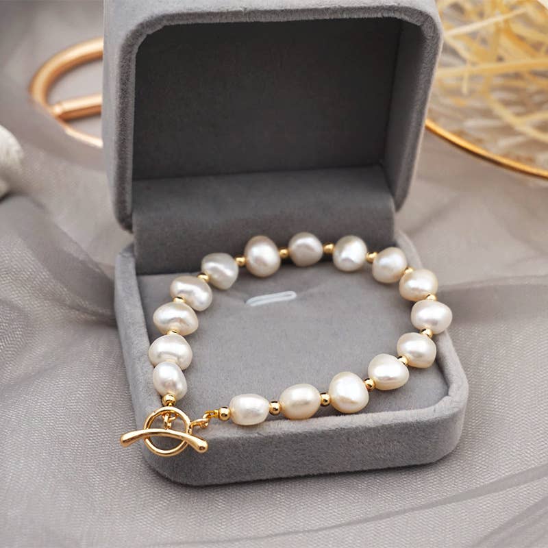 Baroque Freshwater Pearl Bracelet_Cwaje4516
