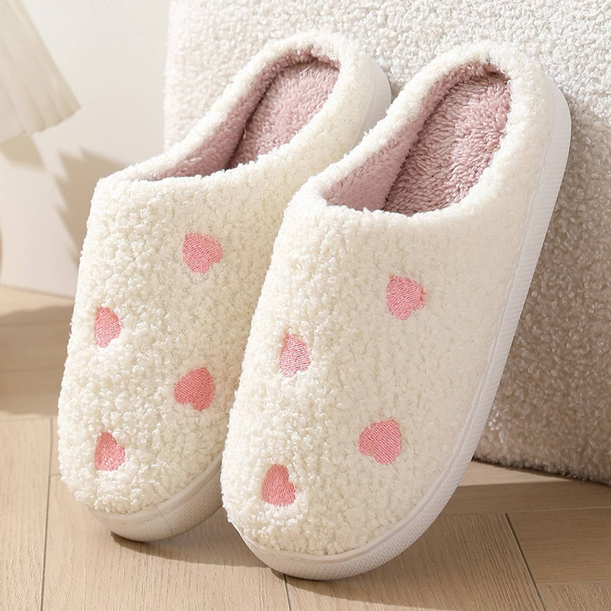 CUTE CARTOON LITTLE HEART WINTER COTTON SLIPPERS_CWMM3071