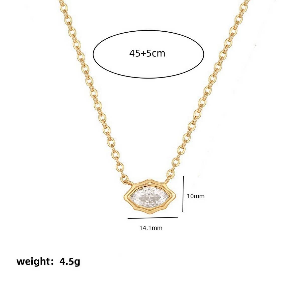 Zirconia Val Round Pendant Necklace_Cwmm5291