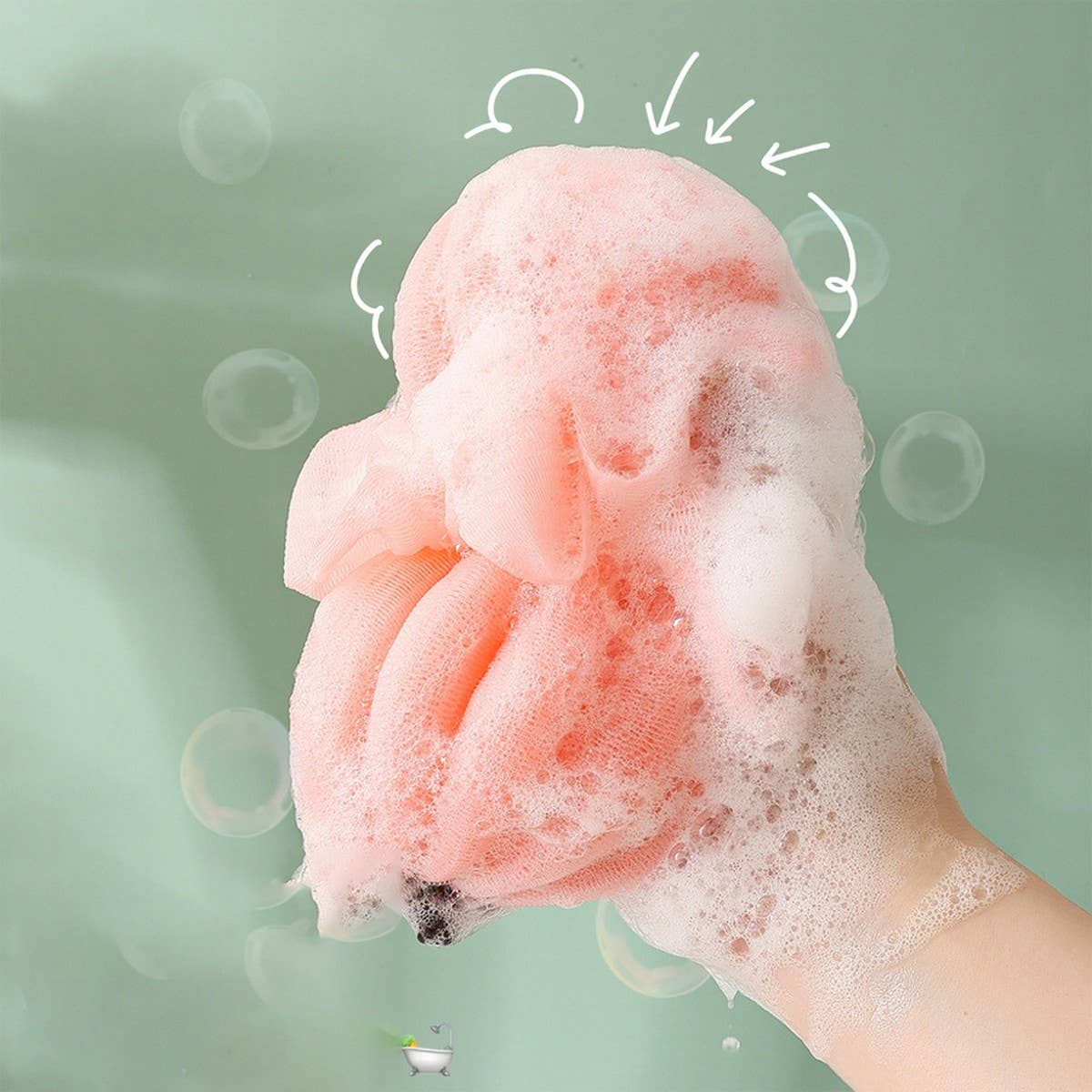 BATH POUF EXTRA LARGE NON FALLING BATH BAR BATHBALL_CWMM3350