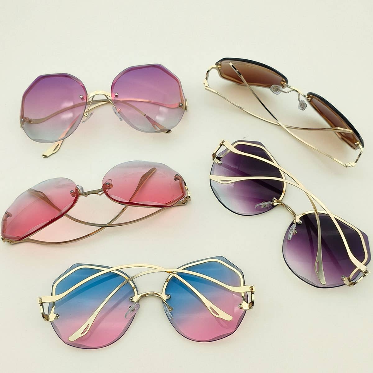 FASHIONABLE AND HIGH END RIMLESS SUNGLASSES_CWASG0383