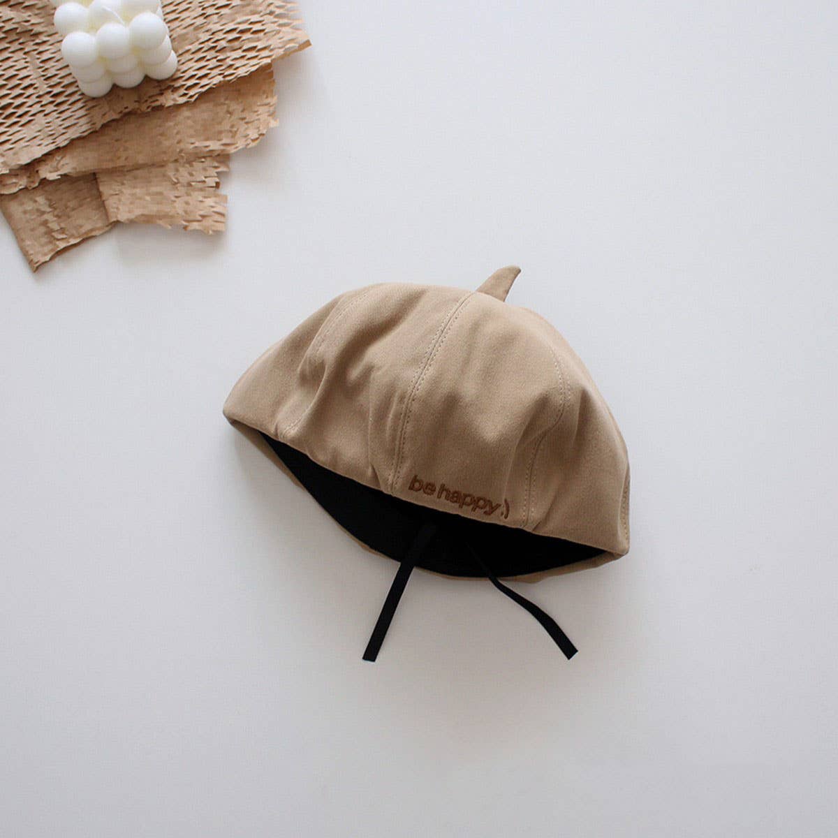 CHILDRENS RETRO FASHIONABLE DECORATIVE BERET_CWAH2920
