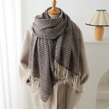 ELEGANT THICK KNIT SHAWL SCARF FOR WOMEN_CWASC2745