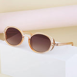 OVAL FRAME SUNGLASSES SMALL FRAME SUNGLASSES_CWASG0670