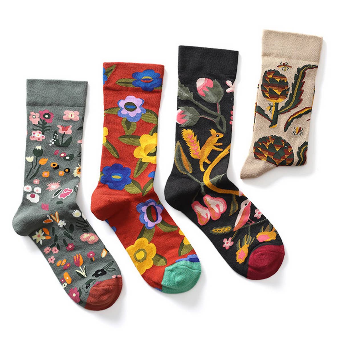 CARTOON GRAFFITI MID TUBE TIDE SOCKS_CWMS0160