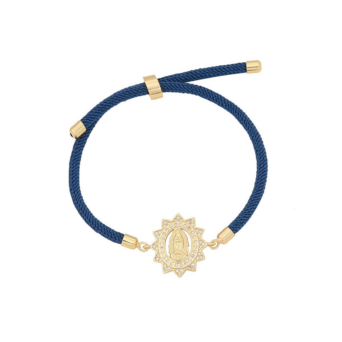 ADJUSTABLE COPPER MICRO EMBELLISHED BRACELET_CWAHA0887