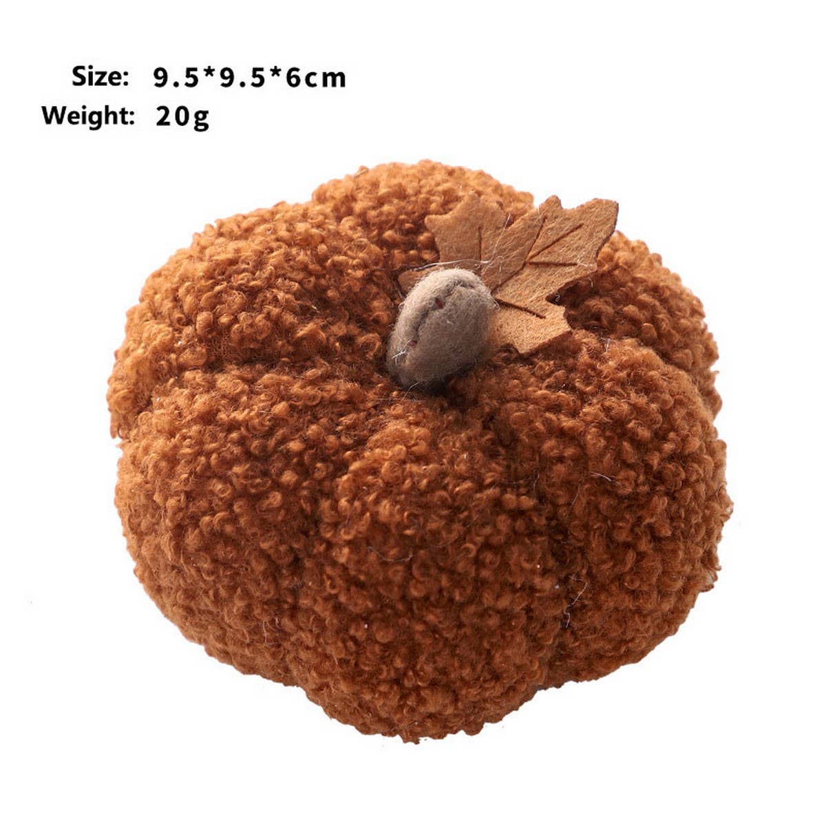 Ins Velvet Faux Pumpkin Halloween Decor_Cwmm9924