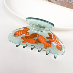 MINI KOI FISH HAIR CLAW CUTE ACETATE SUMMER CLIP_CWAHA2068