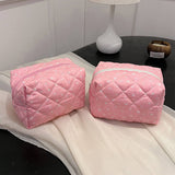 FLORAL COTTON MAKEUP BAG COSMETIC STORAGE POUCH_CWAB4420