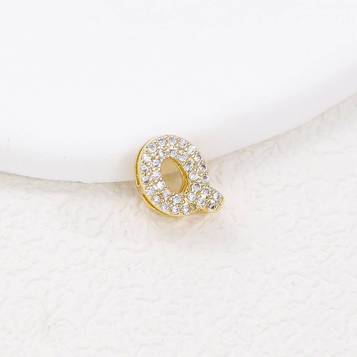 Tiny Zirconia Pendant 26 Letters Necklace_Cwmm5863