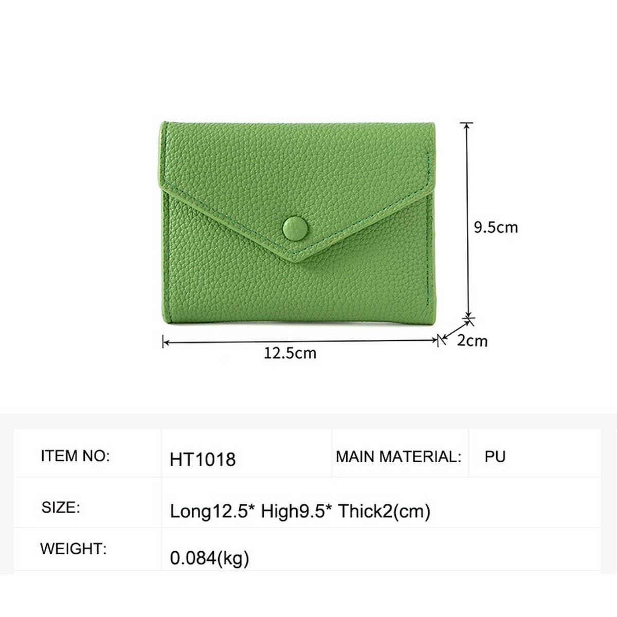 New Autumn Solid Envelope 3-Fold Wallet_Cwab06265