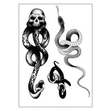 DARK TRIBAL SNAKE TATTOO BLACK MAMBA ARM STICKER_CWMM8374