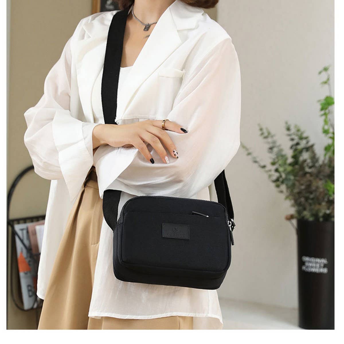 Multi-Pocket Casual Canvas Shoulder Crossbody Bag_Cwab3518