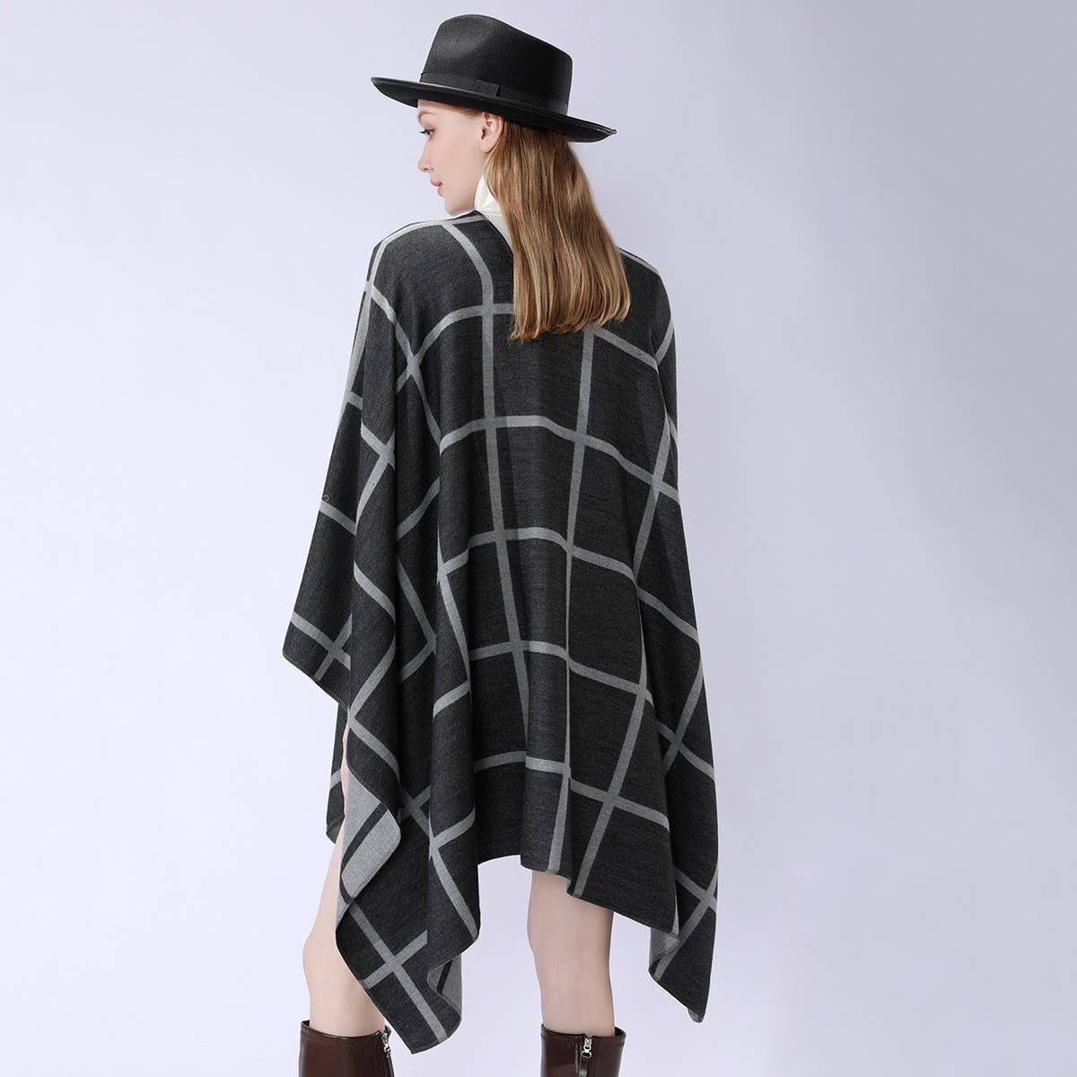 NEW FASHION SHAWL PLAID DUAL PURPOSE SIMPLE SHAWL_CWMM2086