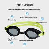 ADULT SILICONE SWIM GOGGLES HD ANTI FOG RACING_CWASG1053