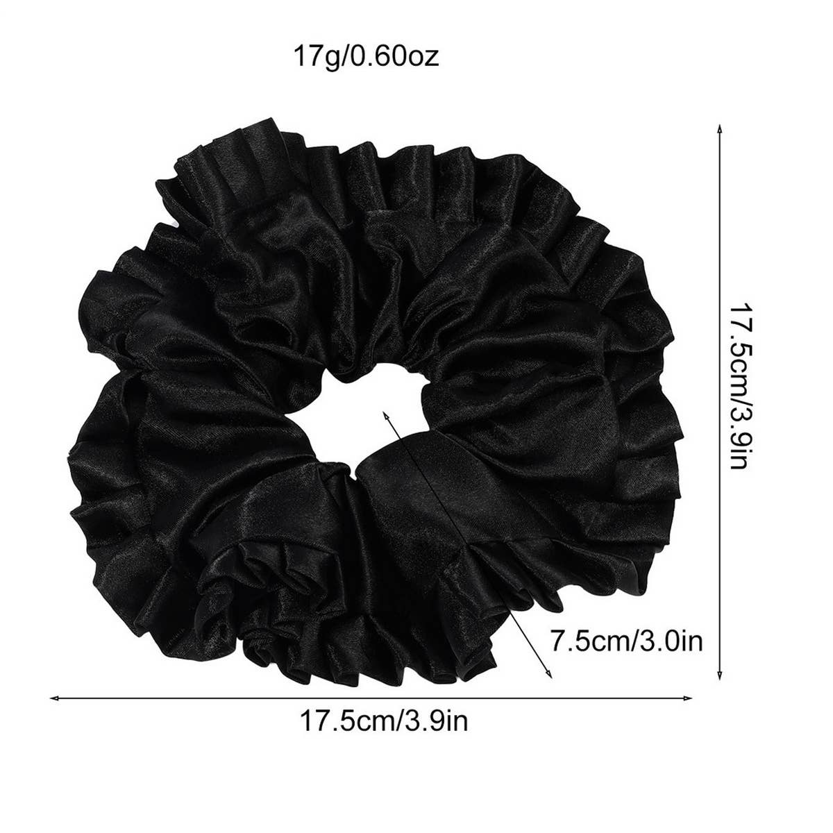 LARGE SATIN LACE HAIR TIE_CWAHA1634