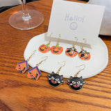 HALLOWEEN PUMPKIN HEAD DEVIL EARRINGS_CWAJE1865