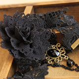 HALLOWEEN FLOWER COURT LADIES SHORT NECKLACE COLLAR_CWMM0159