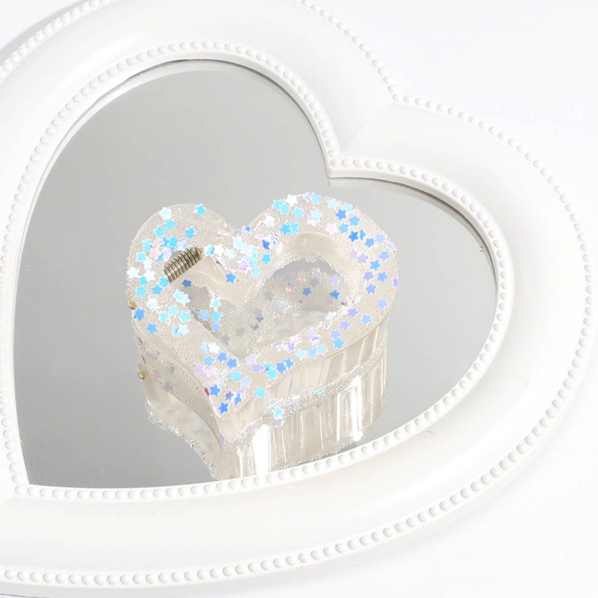 HEART STAR GLITTER HAIR CLAW SWEET BACK BUN CLIP_CWAHA2315