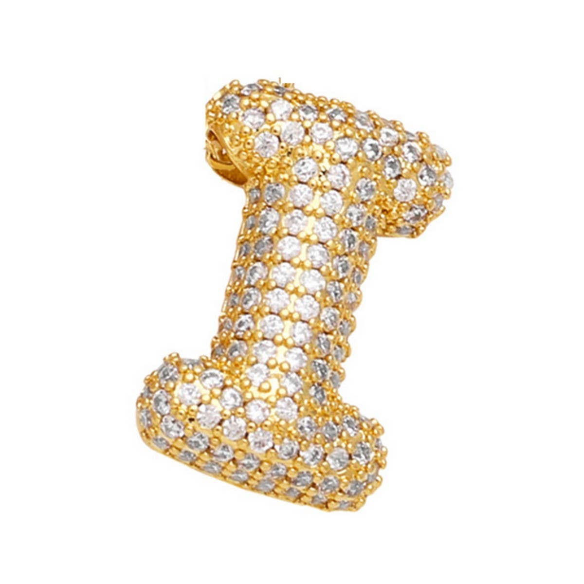 COPPER ZIRCONIA PENDANT NECKLACE HIP HOP_CWMM5862