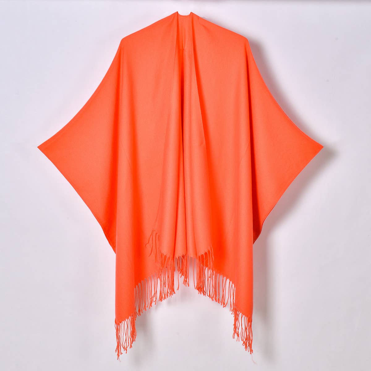 2024 NEW SOLID COLOR TASSEL SPLIT SHAWL_CWASC0962