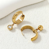 18K GOLD EARRINGS WITH WHITE GEMSTONES_CWMM3661