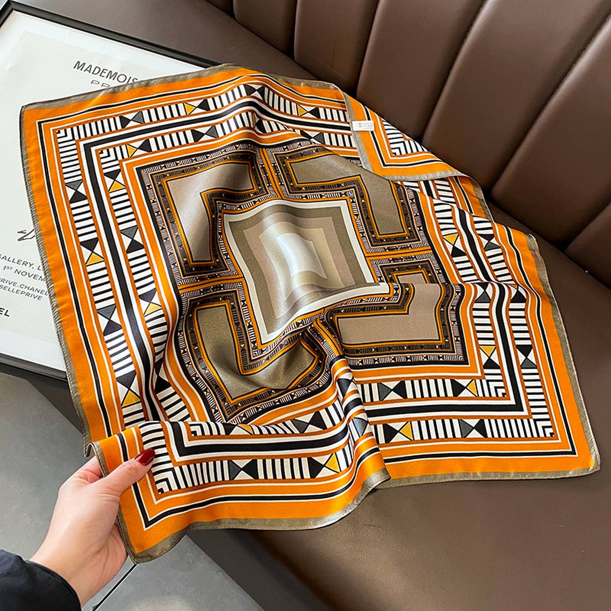 PLAID BOHO SCARF VERSATILE WOMEN S NECK ACCESSORY_CWASC0630