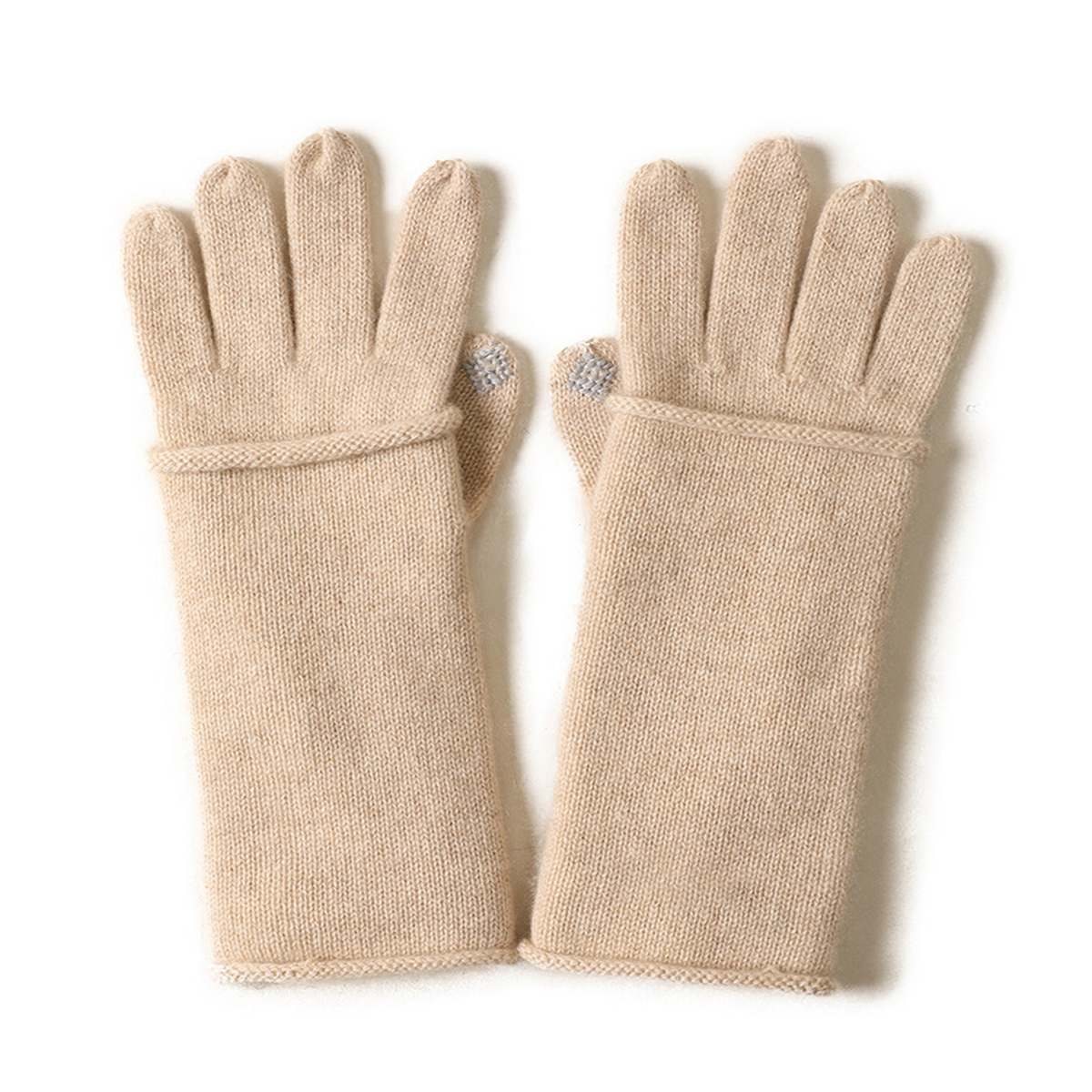 2 IN 1 CASHMERE GLOVES FULL FINGER TOUCHSCREEN_CWAG0530