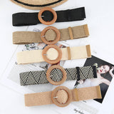 Cwabe0544_Vintage Braided Round Buckle Belts