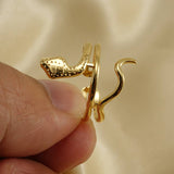 18K Stainless Steel Cold Wind Snake Ring_Cwaje2778