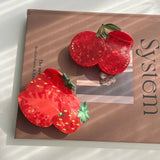 FRUIT HAIR CLAW STRAWBERRY LEMON CHERRY CLIP_CWAHA5764