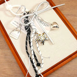 LEOPARD STAR MINI BAG CHARM WITH HEART BOW_CWMM7562